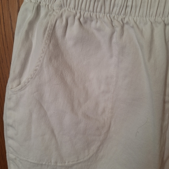 Denim & Co original waist, white pants, 2 pockets, size L, A53351, READ - Picture 4 of 8